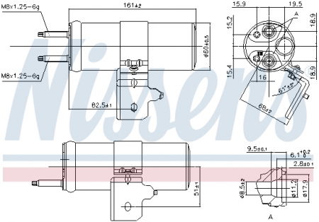 Uscator aer conditionat potrivit FORD FIESTA VI 1.6D 06.08- [2]