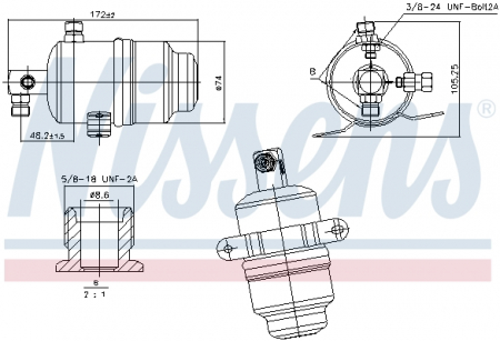 Climatizare - Uscator aer conditionat potrivit MERCEDES SLK (R170) 2.0/2.3/3.2 03.00-04.04