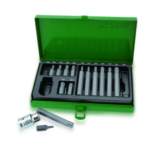 Surubelnite - Varf biti surubelnita 10mm set găuri 15 piese