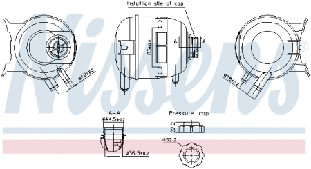 Vas expansiune - Vas expansiune potrivit RENAULT MEGANE I, MEGANE I CLASSIC, MEGANE I COACH, MEGANE SCENIC, SCENIC I 01.96-12.04