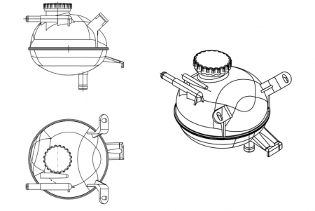 Vas expansiune - Vas expansiune racire potrivit OPEL COMBO/MINIVAN, CORSA B 03.93-10.01