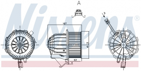 Piese Auto - Ventilator habitaclu AUDI A4, A4 ALLROAD, A5, Q5; PORSCHE MACAN 1.8-4.2 dupa 2007