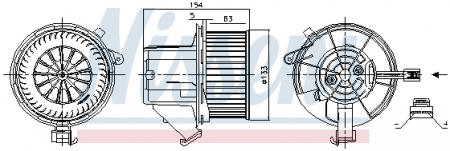 Piese Auto - Ventilator habitaclu MERCEDES Clasa AMG GT (C190), AMG GT (R190), C (C204), C T-MODEL (S204), C (W204), CLS (C218), CLS SHOOTING BRAKE (X218), E (A207), E (C207), E T-MODEL (S212), E (W212) 1.6-6.2 du