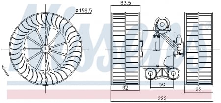 Piese Auto - Ventilator habitaclu MERCEDES VIANO (W639), VITO / MIXTO (W639), VITO (W639) 2.0D dupa 2003