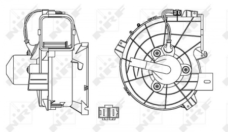 Climatizare - Ventilator habitaclu OPEL COMBO, COMBO TOUR, CORSA C, TIGRA 1.0-1.8 dupa 2000