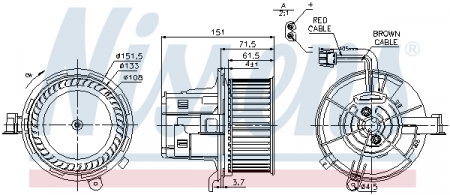 Piese Auto - Ventilator habitaclu potrivit MERCEDES C T-MODEL (S204), C (W204), E (A207), E (C207), E T-MODEL (S212), E (W212), GLK (X204), SLS AMG (C197), SLS AMG (R197) 1.6-6.2 01.07-