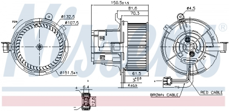 Piese Auto - Ventilator habitaclu potrivit MERCEDES C T-MODEL (S204), C (W204), E (A207), E (C207), E T-MODEL (S212), E (W212), SLS AMG (C197), SLS AMG (R197) 1.6-6.2 01.07-