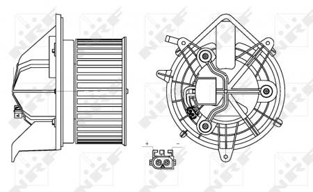 Climatizare - Ventilator habitaclu potrivit MINI (R56), (R57), (R58), (R59), CLUBMAN (R55), CLUBVAN (R55), COUNTRYMAN (R60), PACEMAN (R61) 1.4-2.0D 09.06-10.16