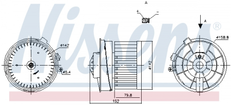 Piese Auto - Ventilator habitaclu potrivit NISSAN QASHQAI I 1.5D-2.0D 02.07-04.14