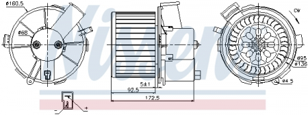 Piese Auto - Ventilator habitaclu potrivit PEUGEOT 307 1.4-2.0 08.00-04.08