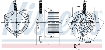 Piese Auto - Ventilator habitaclu potrivit SUZUKI GRAND VITARA II 1.6-3.2 04.05-