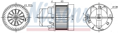 Piese Auto - Ventilator habitaclu potrivit VOLVO S60 II, S80 II, V60 I, V60 II, V70 III, XC60 I, XC70 II; LAND ROVER FREELANDER 2, RANGE ROVER EVOQUE 1.5-4.4 03.06-12.20