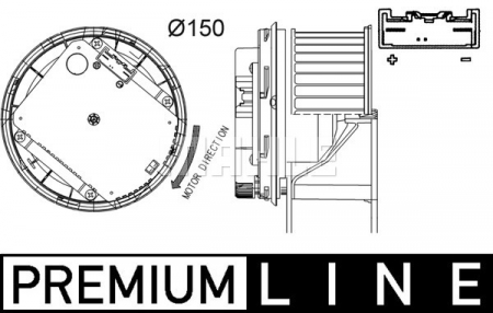 Ventilator habitaclu - Ventilator habitaclu VOLVO C30, C70 II, S40 II; FORD FOCUS II 1.4 intre 2004-2013