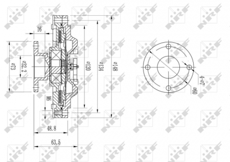 Ventilator potrivit ISUZU CAMPO, TROOPER I; OPEL CAMPO 2.5D/2.8D 01.83-12.01 [3]