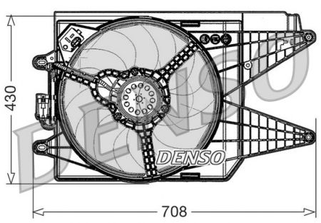 Ventilator - Ventilator radiator (cu carcasa) ABARTH 500 / 595 / 695 1.4 dupa 2008