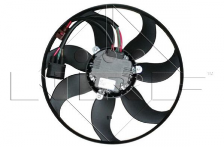 Ventilator - Ventilator radiator (cu carcasa) AUDI A1, A3; SEAT ALTEA, ALTEA XL, IBIZA IV, IBIZA IV ST, LEON, TOLEDO III; SKODA FABIA II, OCTAVIA I, OCTAVIA II, SUPERB II, YETI; VW BEETLE, CADDY III 1.2-3.6 dupa 2