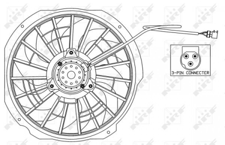 Ventilator - Ventilator radiator (cu carcasa) BMW Seria 3 (E30), 3 (E36), Z3 (E36) 1.6-2.8 intre 1990-2000