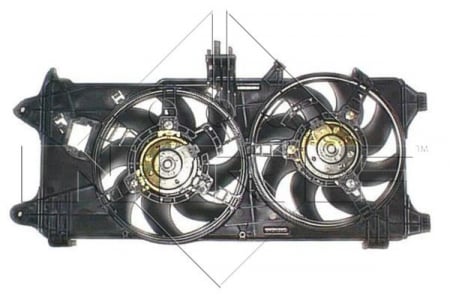 Ventilator - Ventilator radiator (cu carcasa) FIAT DOBLO, DOBLO CARGO 1.3D/1.9D dupa 2001