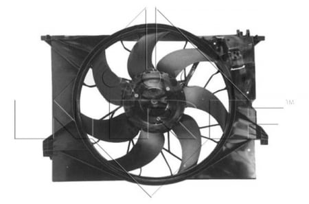Ventilator - Ventilator radiator (cu carcasa) MERCEDES Clasa S (C216), S (W221) 2.2D-5.5 intre 2005-2013
