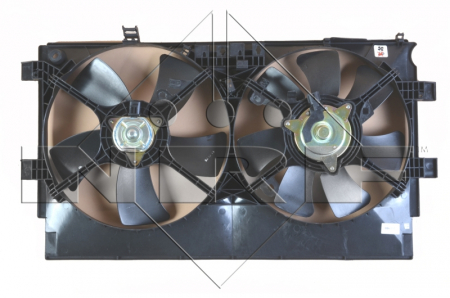 Ventilator - Ventilator radiator (cu carcasa) potrivit CITROEN C-CROSSER, C-CROSSER ENTERPRISE; MITSUBISHI ASX, LANCER VIII, OUTLANDER II; PEUGEOT 4007 1.8D-3.0 11.06-