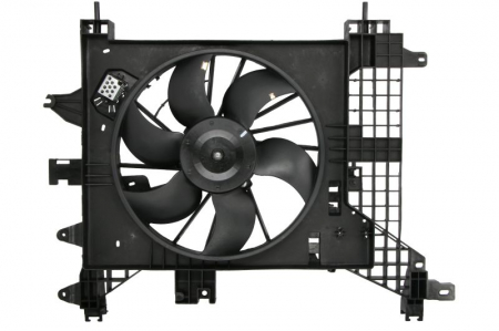Ventilator - Ventilator radiator cu carcasa potrivit DACIA DUSTER, DUSTER/SUV; RENAULT DUSTER 1.5D-1.6LPG 04.10-