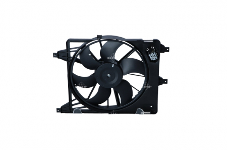 Ventilator - Ventilator radiator (cu carcasa) potrivit DACIA LOGAN, LOGAN EXPRESS, LOGAN MCV, SANDERO; RENAULT LOGAN I 1.4-1.6LPG 09.04-