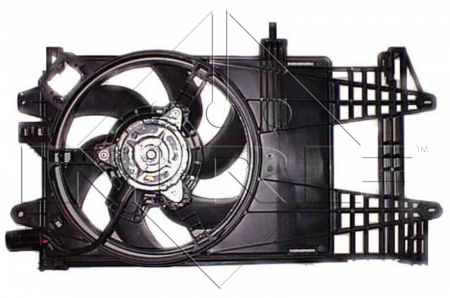Ventilator - Ventilator radiator (cu carcasa) potrivit FIAT PUNTO 1.2 09.99-12.10