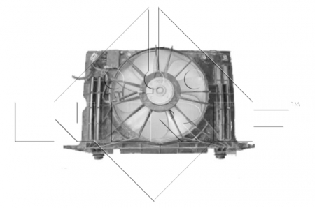 Ventilator radiator (cu carcasa) potrivit TOYOTA AURIS, COROLLA 1.33-1.8 11.06-07.14 [2]