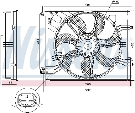 Ventilator - Ventilator radiator (cu carcasa) RENAULT MEGANE IV, TALISMAN 1.2-1.8 dupa 2015