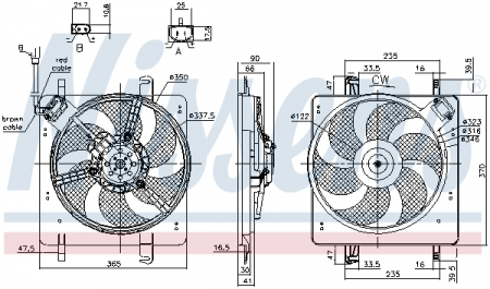 Piese Auto - Ventilator radiator potrivit FORD KA, STREET KA 1.3/1.6 09.96-11.08