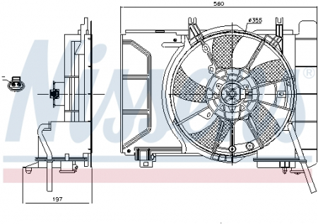Ventilator - Ventilator radiator TOYOTA YARIS 1.0 dupa 2005