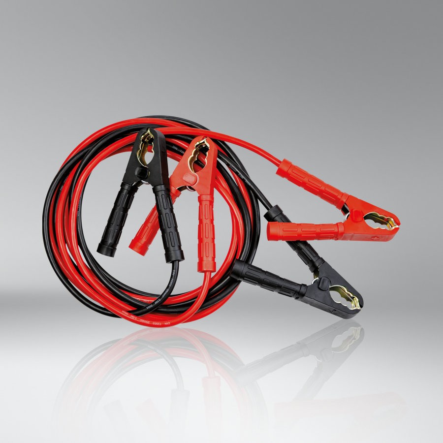 Cabluri Pornire Osram BATTERYstart 700A, 3,5 m, 25 mm², pentru 12V și 24V, Motoare până la 5,5 L, cu Geantă