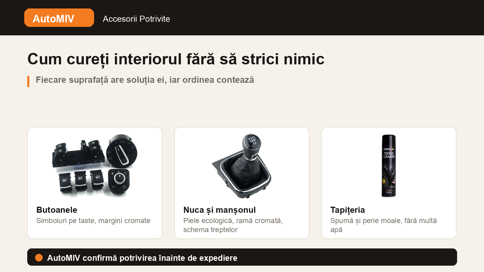 Cum cureți interiorul mașinii fără să strici bordul, butoanele și tapițeria