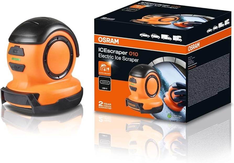 Raclete si Perii Zapada - Racletă Electrică de Gheață Osram ICEscraper 010, cu Acumulator Li-Ion și Încărcare USB-C