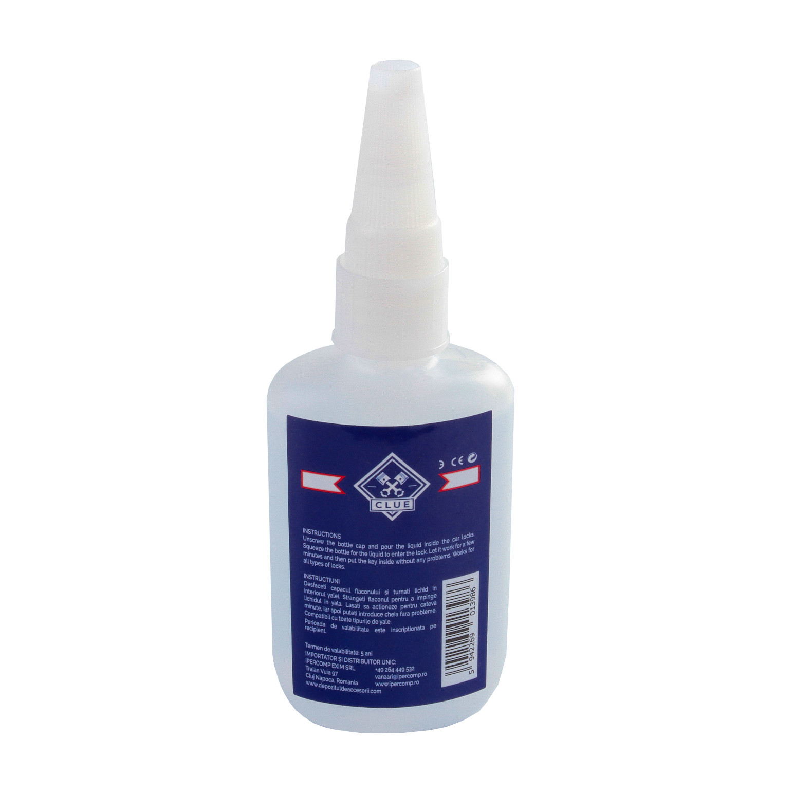 Soluție Dezghețare Yale CLUE Lock De-Icer 50 ml - pentru Încuietori Auto Înghețate [1]