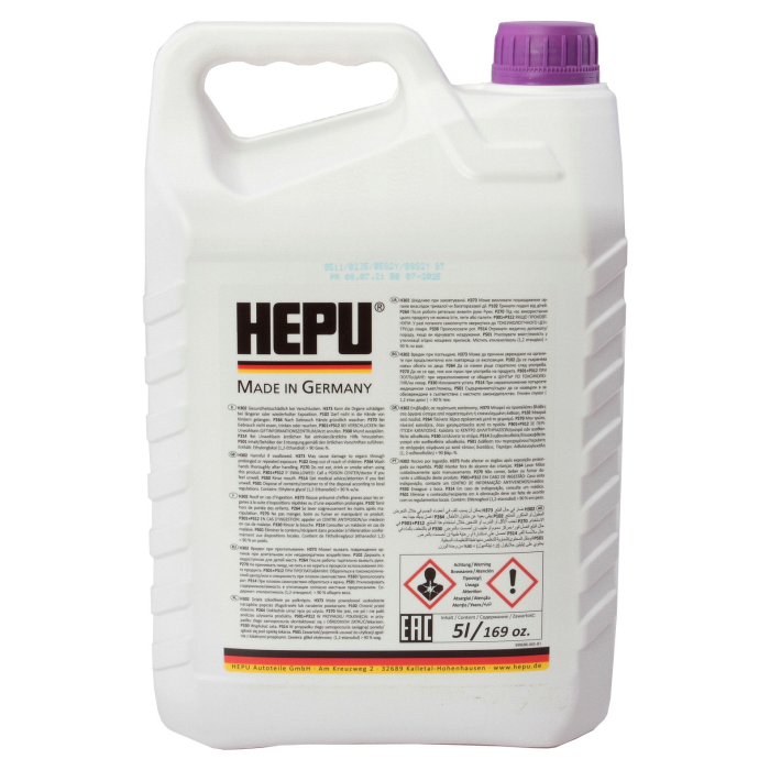 Antigel Concentrat Hepu G12 Plus Mov 5L, Norma VW TL 774 F și MB 325.3, Made in Germany [3]