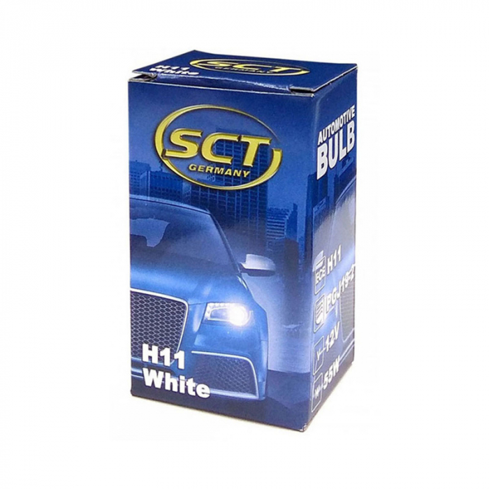 BEC FAR H11 12V 55W PGJ 19-2 WHITE SCT [2]