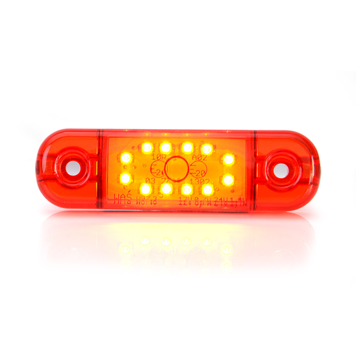 LAMPA GABARIT LED 715 W97.3, 12V-24V, POZITIE ROSU WAS [17]
