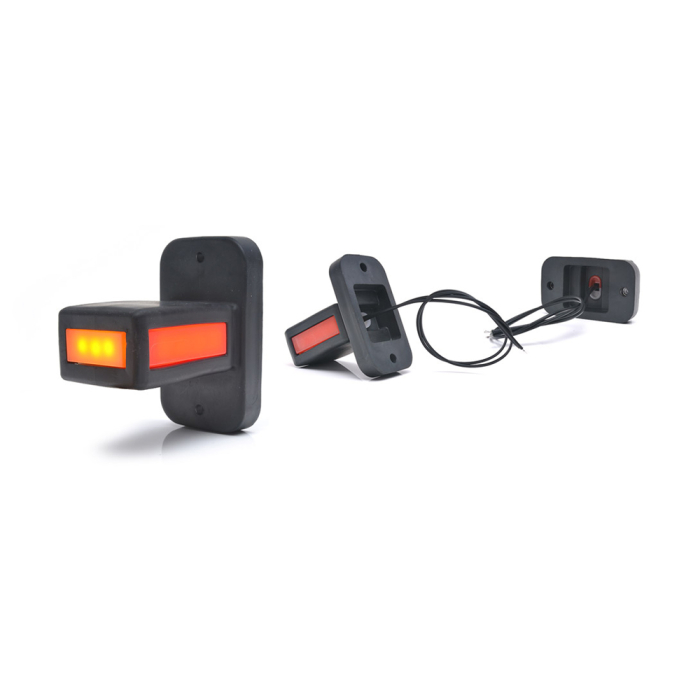 LAMPA GABARIT LED CU BRAT 1169 W168.32, 12V-24V, POZITIE ALB / ROSU / PORTOCALIU WAS [17]