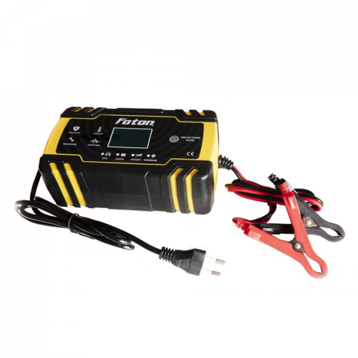 Redresor Baterie Auto Inteligent Foton RI-1224-8, 12V 8A și 24V 4A, cu Desulfatare, pentru Baterii EFB, AGM și Gel [2]