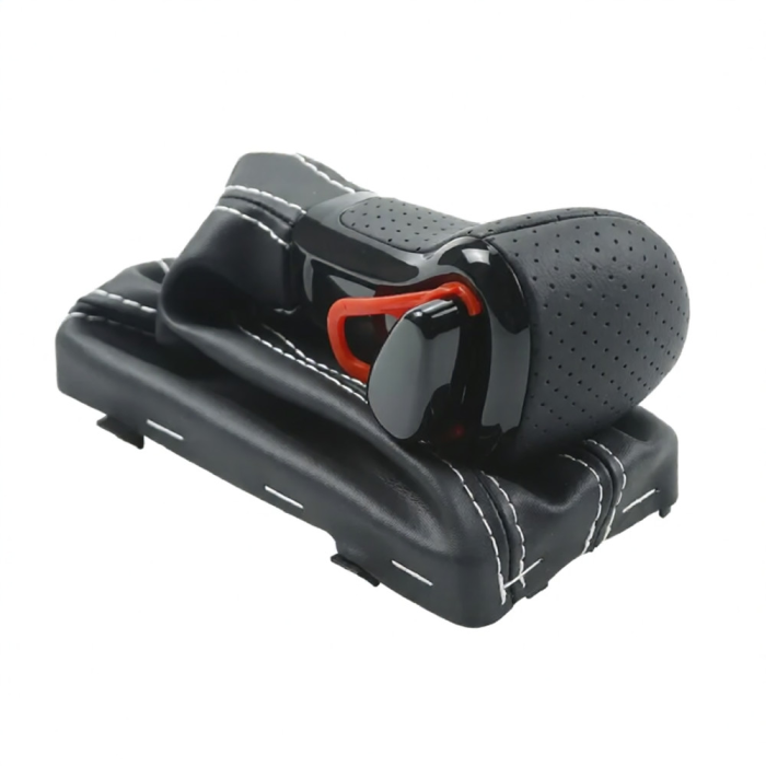 Schimbator Audi Automat Piele Perforata Neagra Cusatura Alba [2]