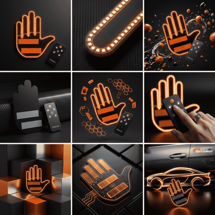 Semn LED Auto Design Mana [3]