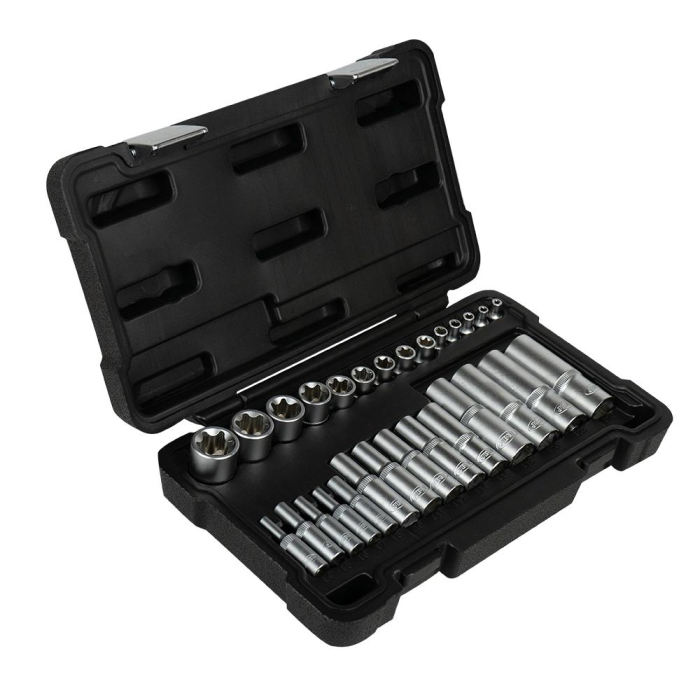 Set 28 tubulare Torx JBM E4-E24 în cutie rigidă [8]