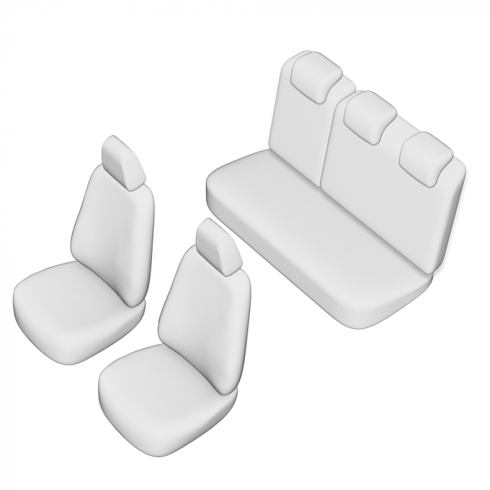 SET HUSE SCAUN UMBRELLA PENTRU FORD FIESTA 2002-2008 (BANCHETA FRACTIONATA) CU TETIERE SPATE IN FORMA DE L [4]