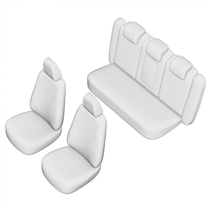 SET HUSE SCAUN UMBRELLA PENTRU AUDI A4 2017- (BANCHETA FRACTIONATA) CU TETIERE SPATE IN FORMA DE L [5]