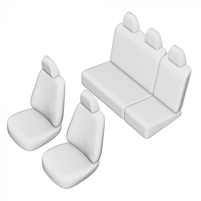 SET HUSE SCAUN UMBRELLA PENTRU FIAT DOBLO PANORAMA 5 LOCURI 2006-2013 (BANCHETA FRACTIONATA) [2]