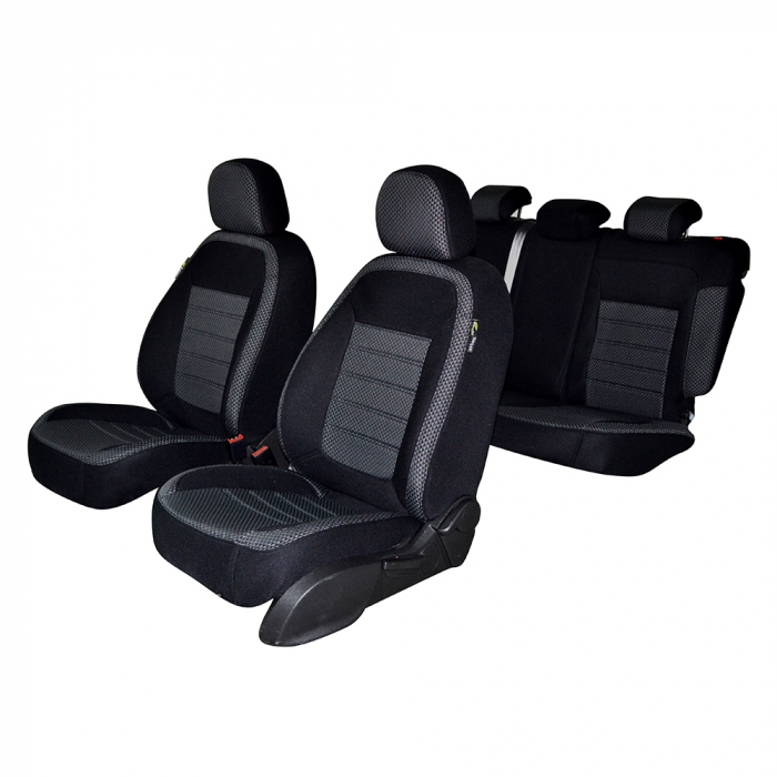 SET HUSE SCAUN UMBRELLA PENTRU FORD FIESTA 2008-2017 (BANCHETA FRACTIONATA) CU TETIERE SPATE IN FORMA DE L