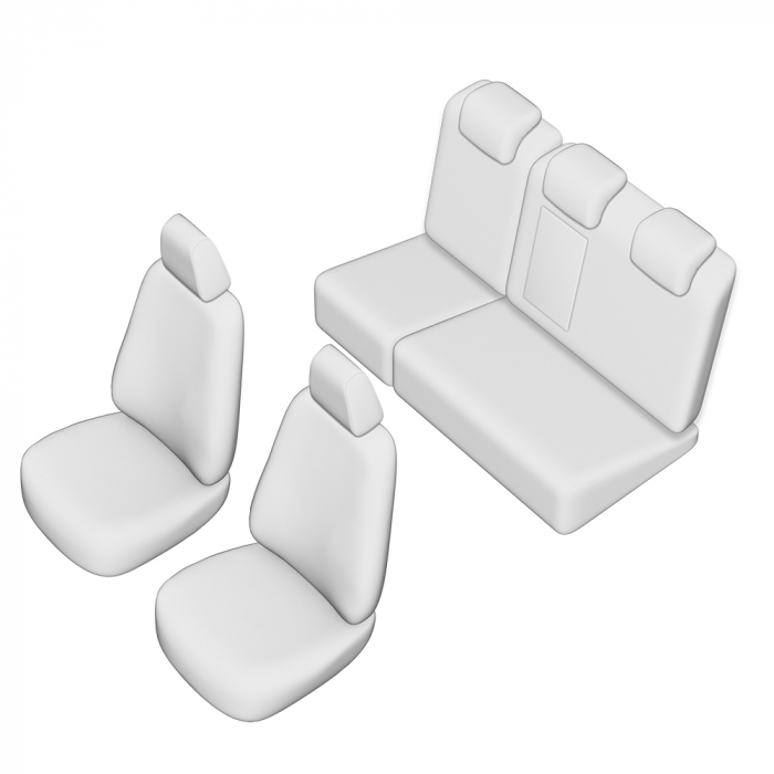 SET HUSE SCAUN UMBRELLA PENTRU FORD MONDEO 2007-2014 (BANCHETA FRACTIONATA) CU TETIERE IN FORMA DE L [5]