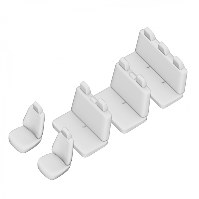 SET HUSE SCAUN UMBRELLA PENTRU OPEL VIVARO (8+1) 2001-2014 [3]