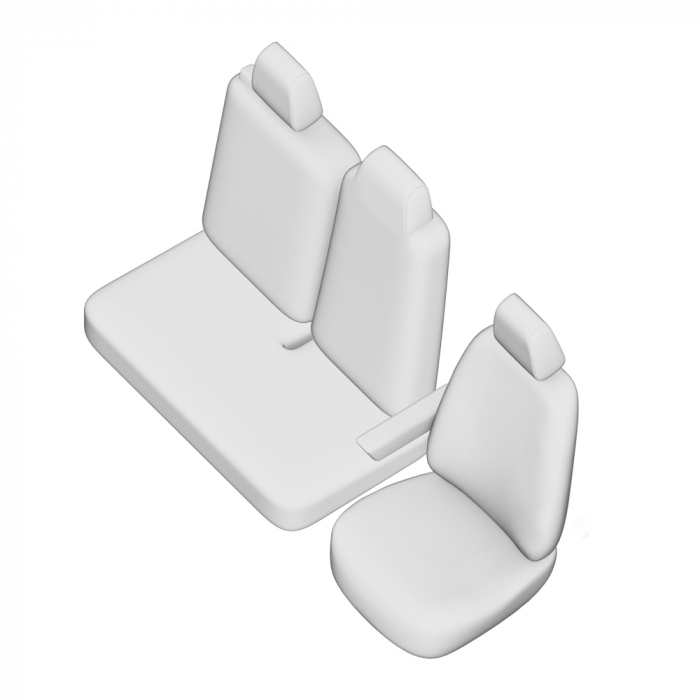 SET HUSE SCAUN UMBRELLA PENTRU RENAULT MASTER (2+1) 2020- (BANCHETA FRACTIONATA) [5]